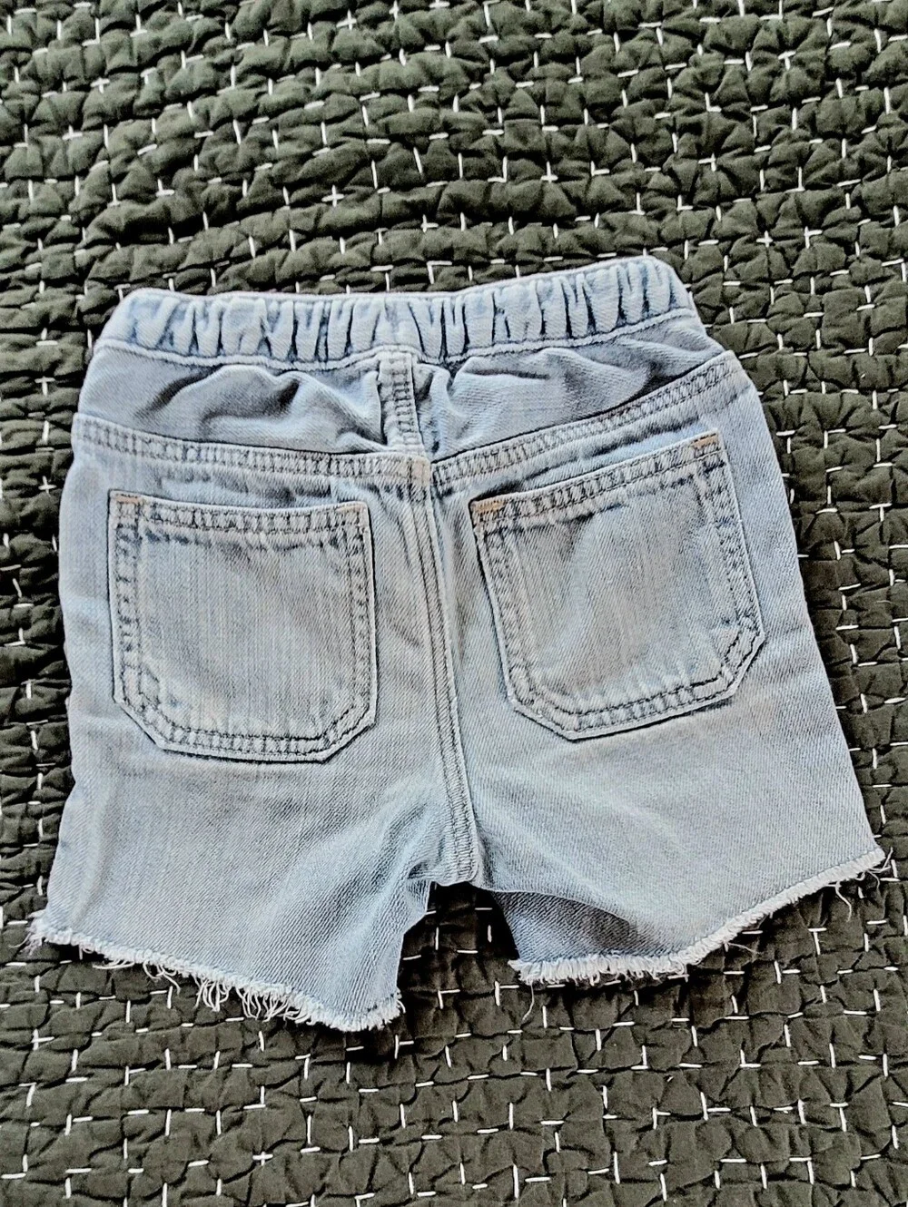 Baby GAP Denim Drawstring Kids Shorts - Light Blue